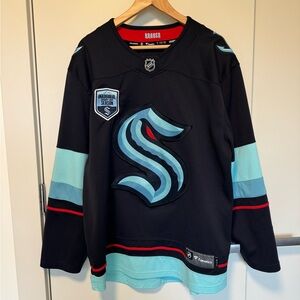 Large Men’s Seattle Kraken Fanatics Home Breakaway Jersey - Inaugural Season